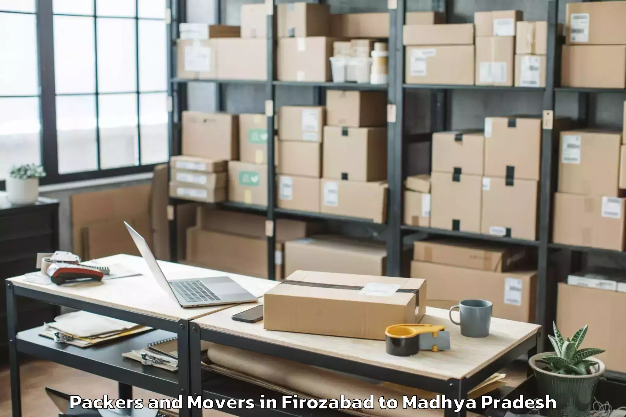 Trusted Firozabad to Suwasara Packers And Movers